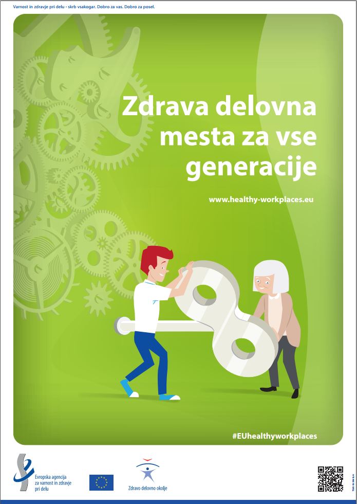 Plakat Evropske kampanje Zdravo delovno okolje 2016